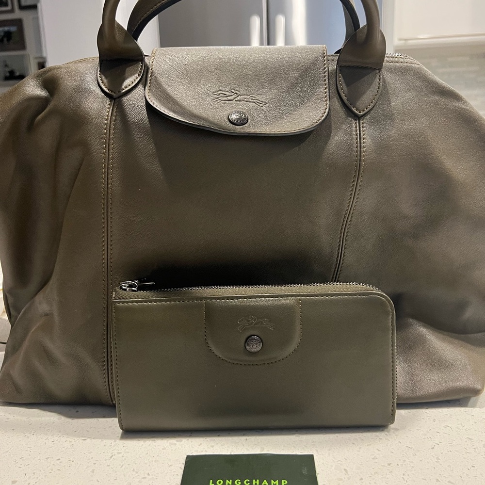 Longchamp Le Pliage Cuir Wallet - Picture 7 of 7